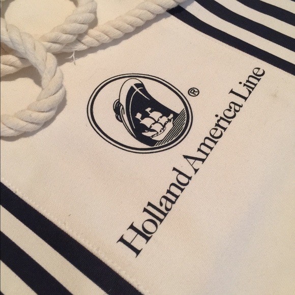 🦋Holland America Cruise Line Nautical Canvas Tote - Picture 8 of 8